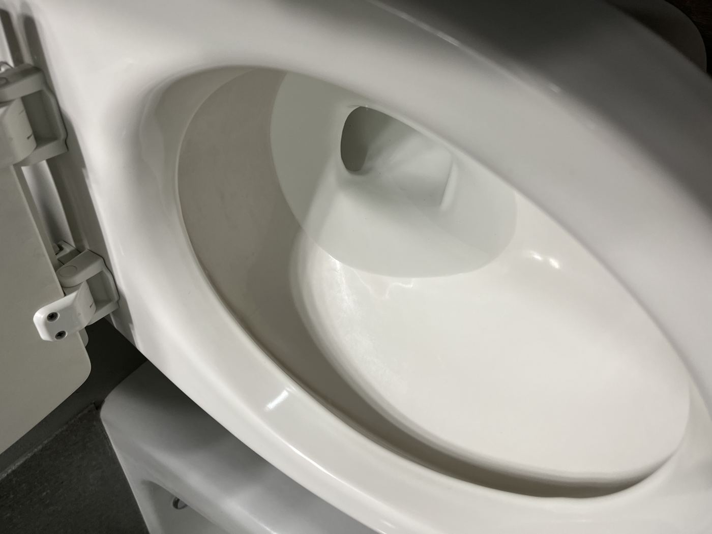 Spotless toilet